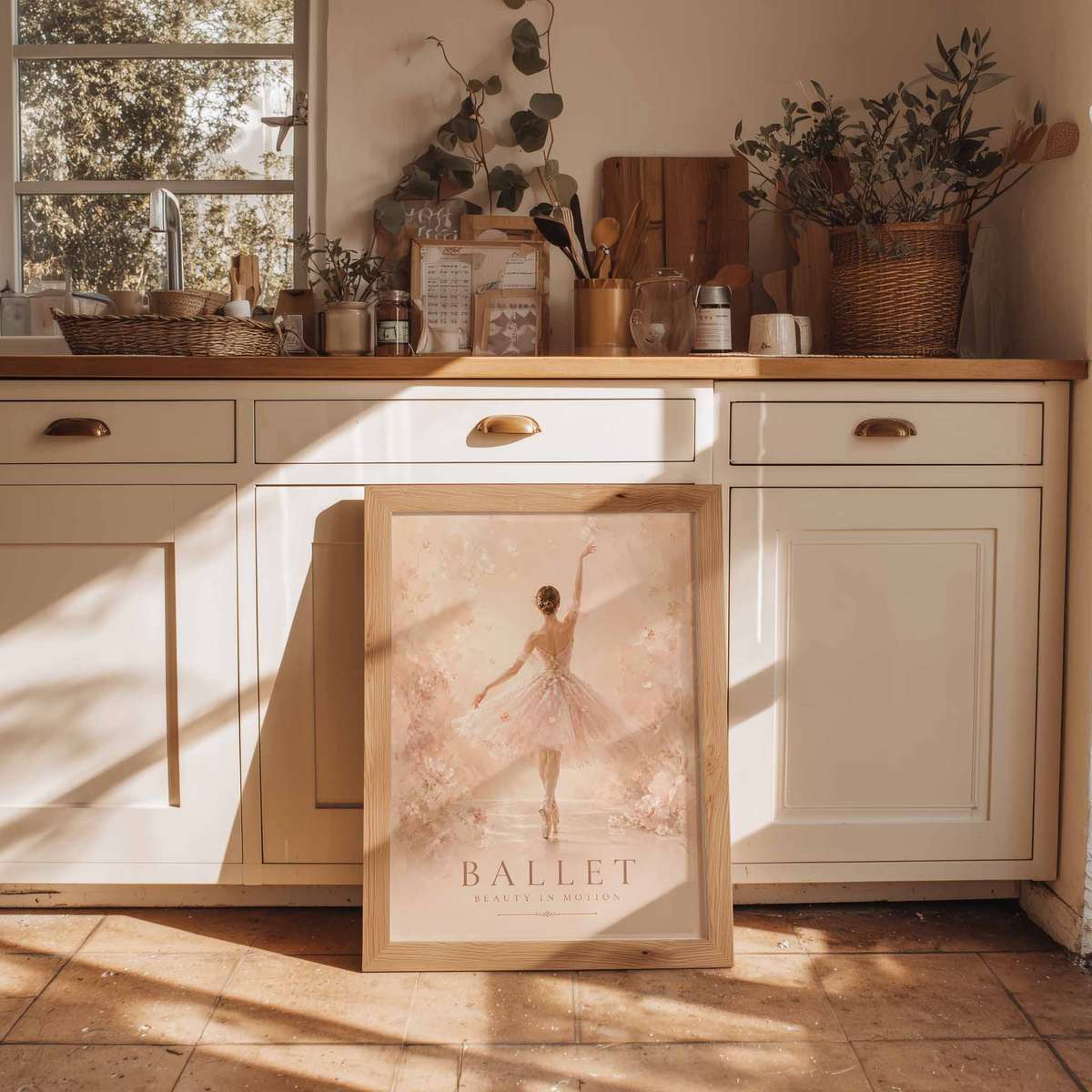 Aesthetic Ballet decorative print featuring classical stage character and delicate visual rhythm inspired by elegant vintage dance for classical art admirers