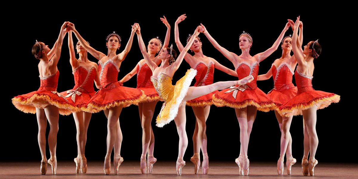 Two star guest artists partnering in an elegant pas de deux at American Ballet Theatre
