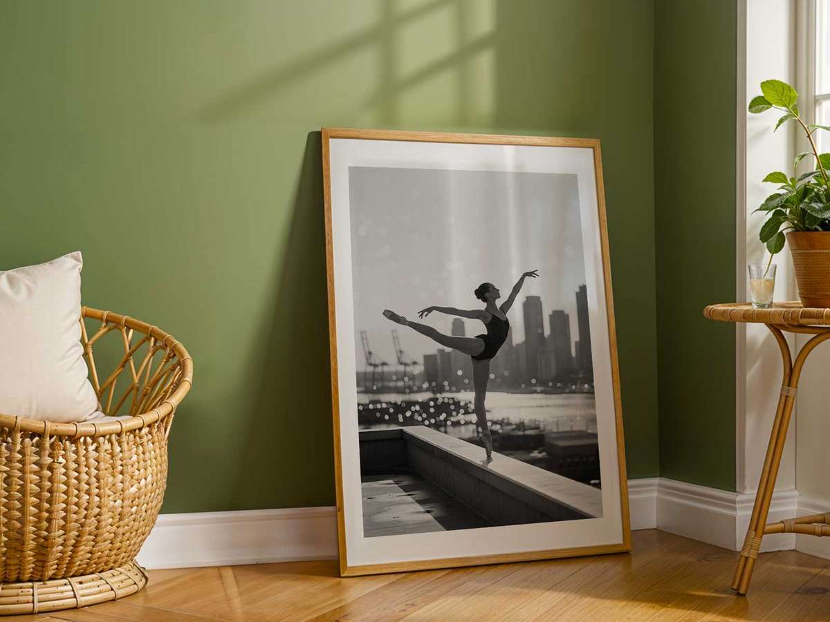 Artistic Artistic Ballet Photography poster featuring poetic movement with softly balanced composition