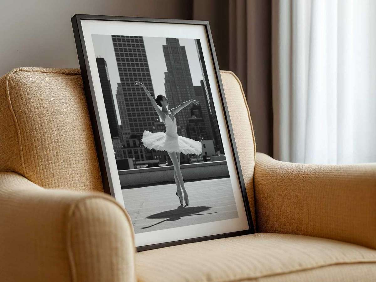 Elegant poster of Ballerina Art created for dancer's bedroom decor