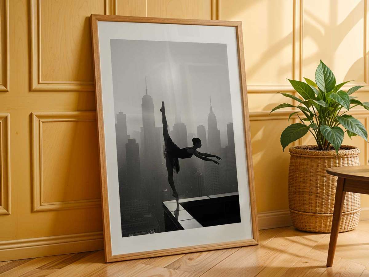 Refined Ballerina poster featuring classical stage character and delicate visual rhythm inspired by when posture and silhouette command a room