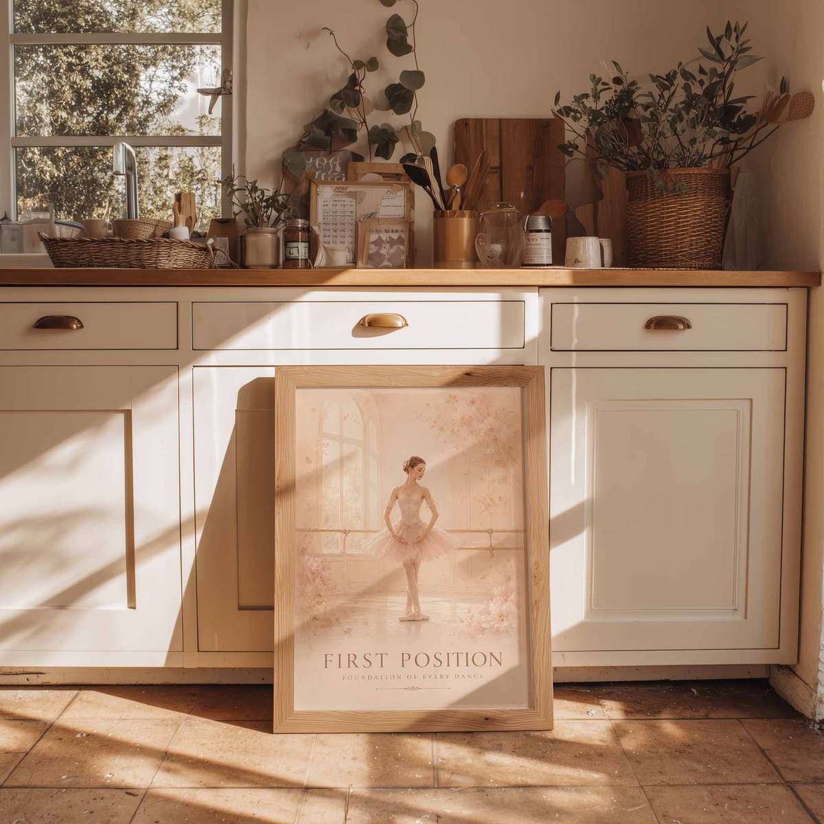 Ballerina Framed Pictures Style wall art showcasing expressive posture and refined dance details inspired by vintage ballet and a theatrical visual character