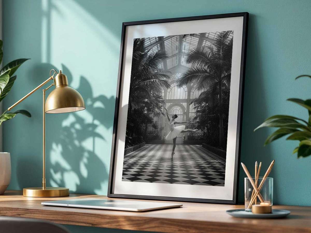 Refined wall art centered on Ballerina Framed with a dreamlike atmosphere