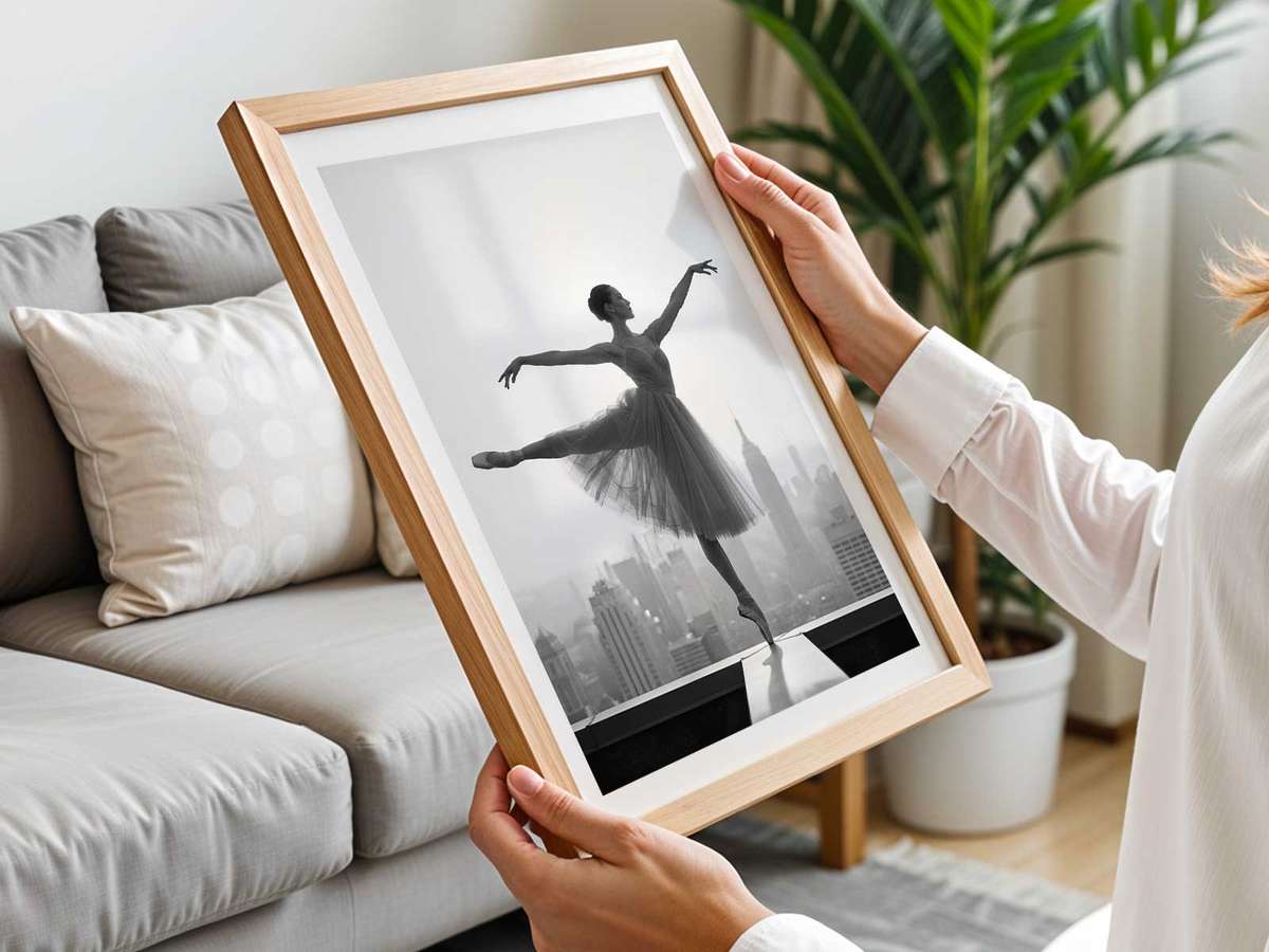 Study of line and form showing a ballerina in a simple pose that conveys movement through gesture alone