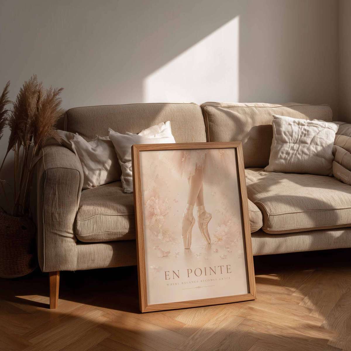 Classical Ballerina wall art featuring rehearsal-inspired details and graceful silhouettes inspired by elegant vintage ballet