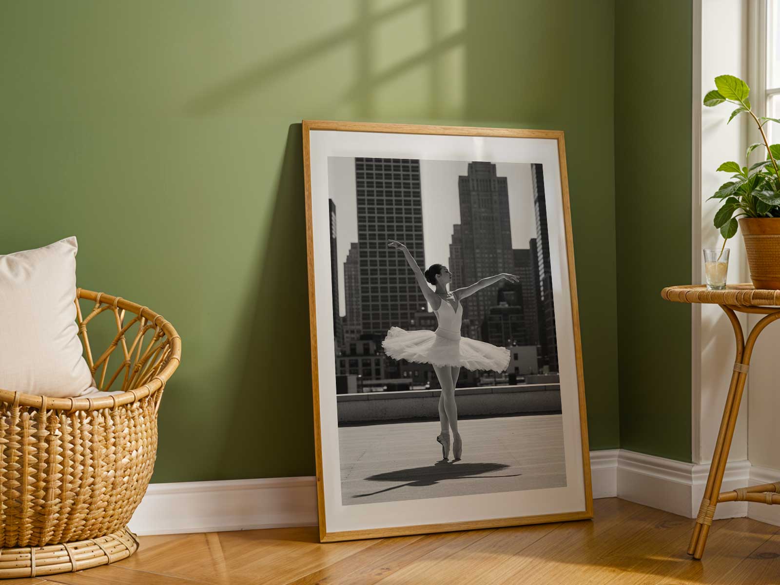 Minimalist silhouette of a ballerina emphasizing neck extension and the gentle sweep of the arms