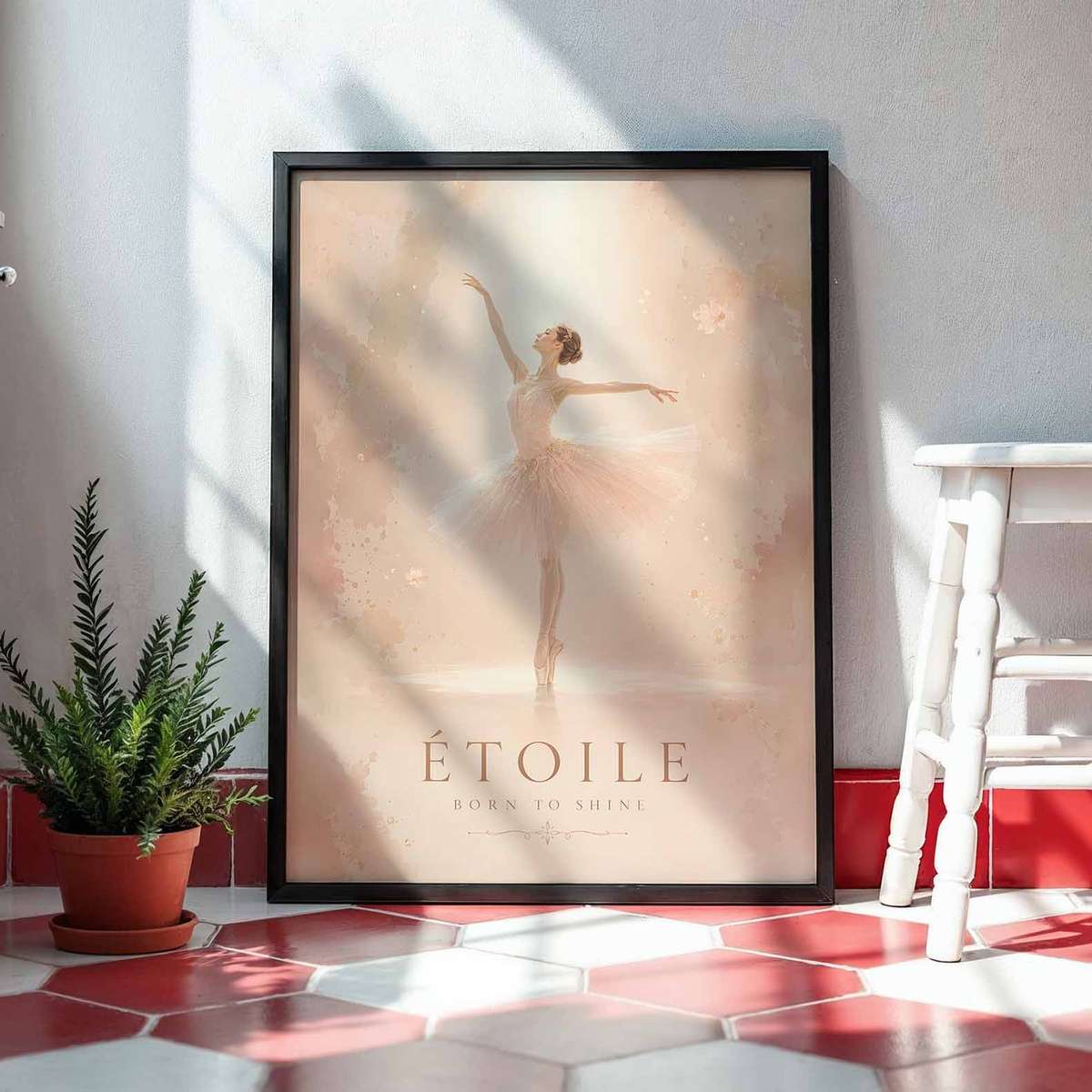 Ballet wall art showcasing poetic movement with softly balanced composition and a expressive visual character