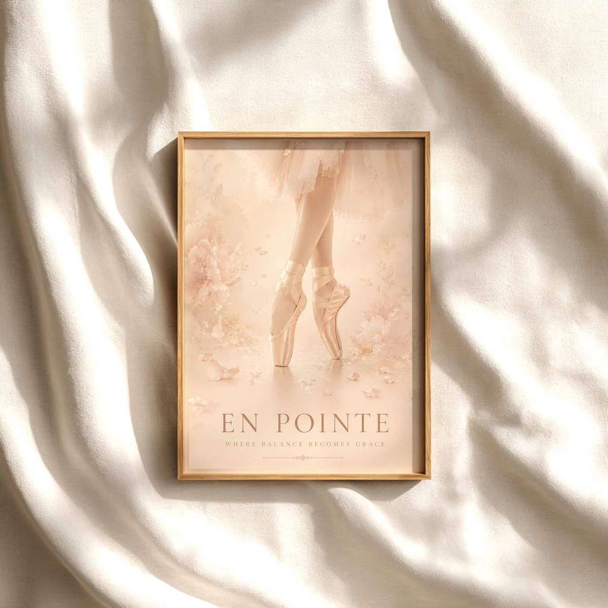 Ballerina Painting – Elegant Vintage Ballet Wall Art, Ballet Shoe Painting ballet poster shown as refined dance wall art