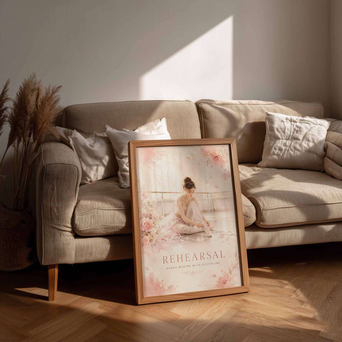 Ballet Dancer wall art combining elegant lines and a theatrical atmosphere in a refined composition
