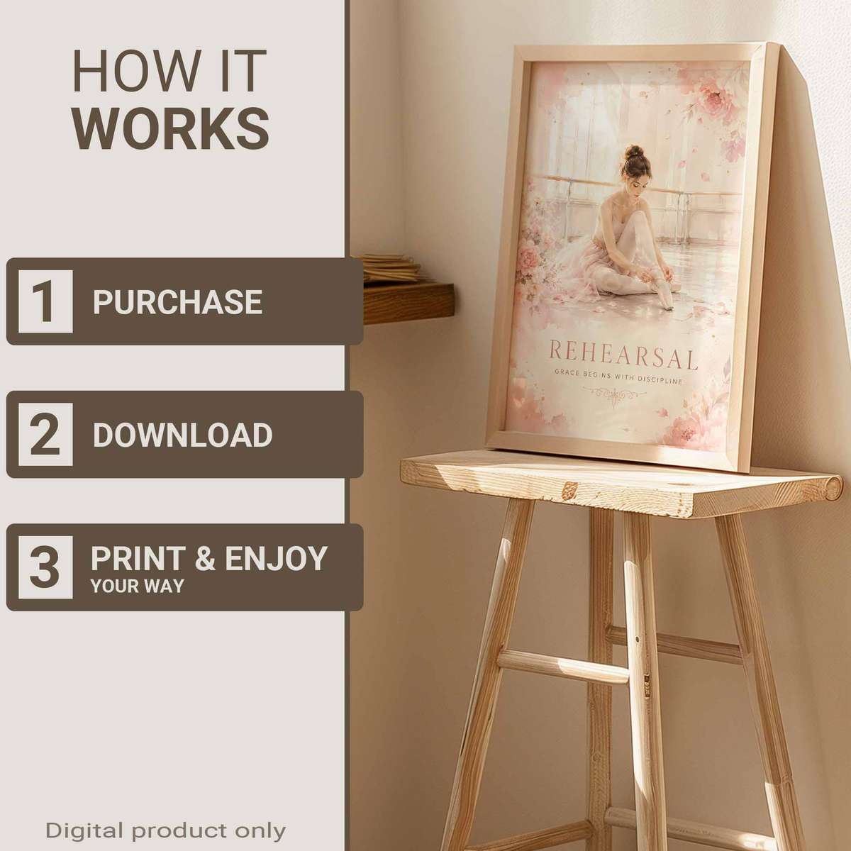 Ballet Dancer shown in a elegant composition showcasing fluid motion and an intimate performance mood