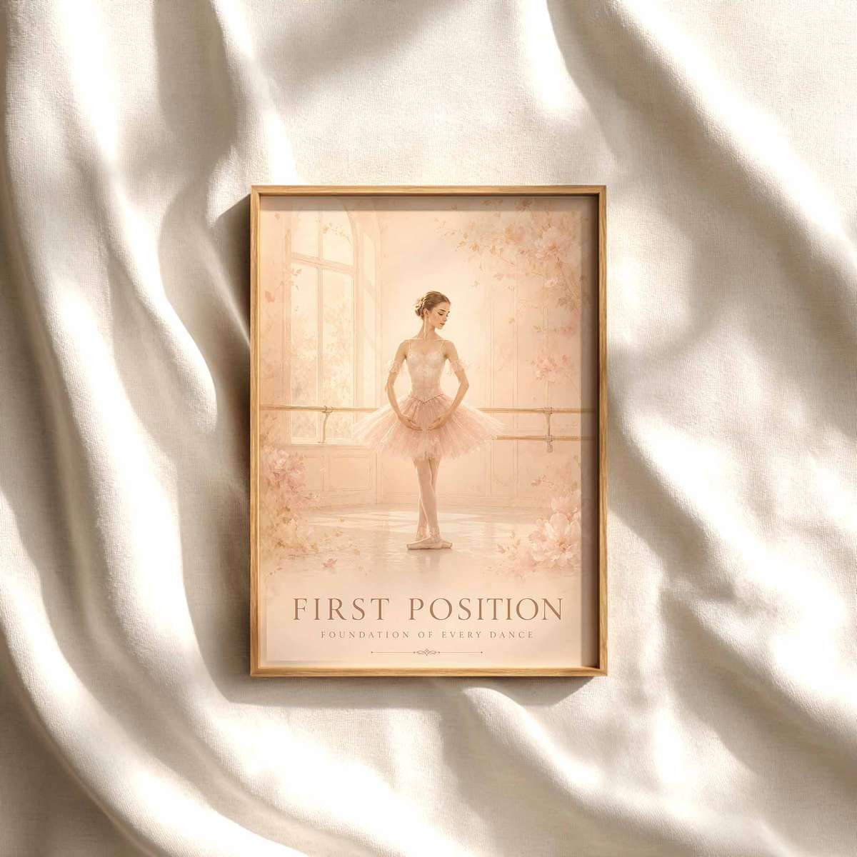 Ballerina Framed Pictures Style – Vintage Ballet Wall Art, Poster Ballet Dancer ballet poster shown as refined dance wall art