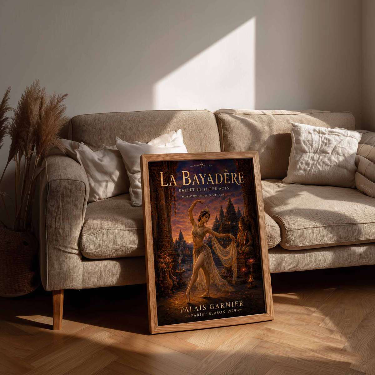 Refined Ballet wall art featuring graceful movement and stage-inspired details inspired by vintage temple dancer