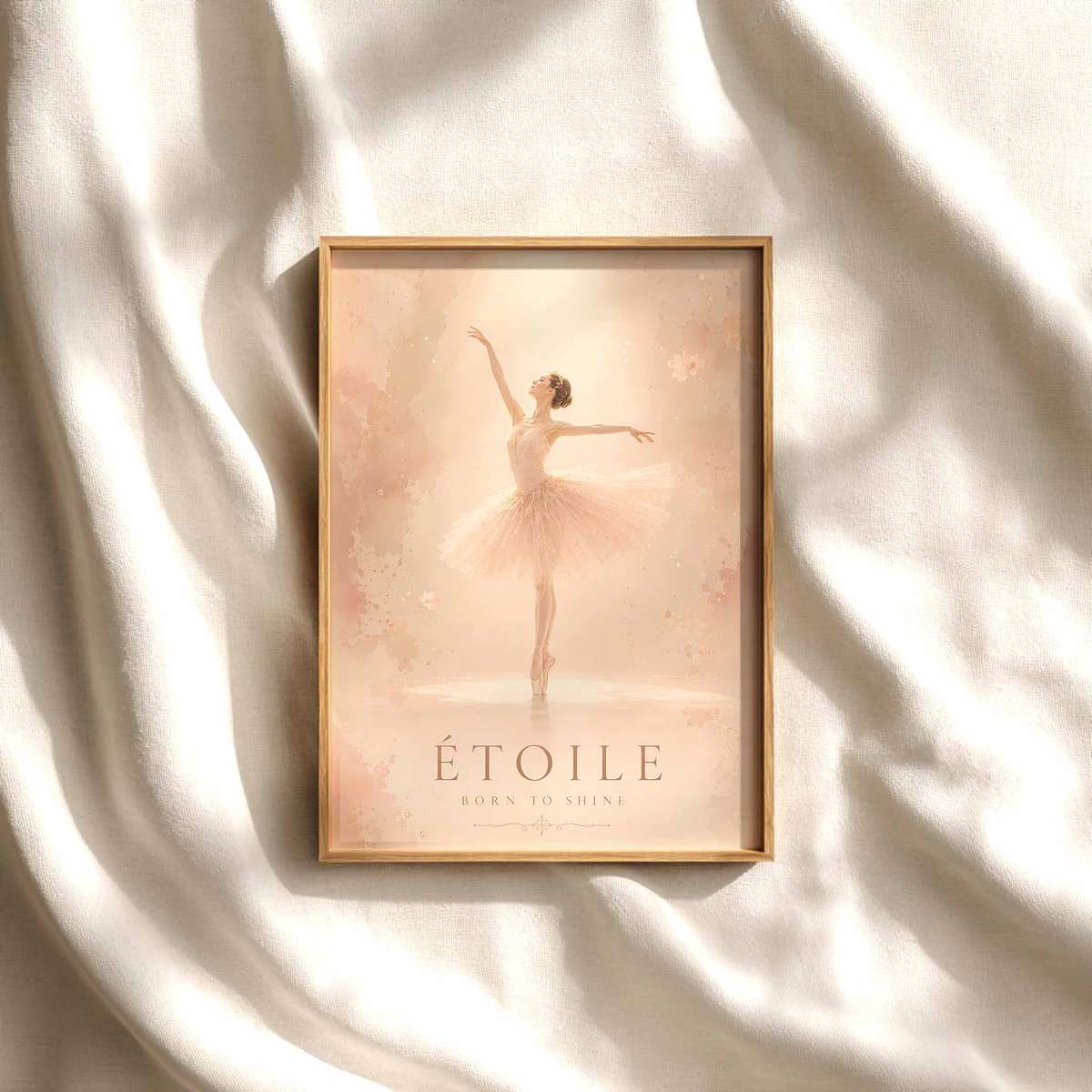 Ballet Dance Poster – Vintage Ballerina Wall Art, Elegant Classical Dance Print ballet poster shown as refined dance wall art