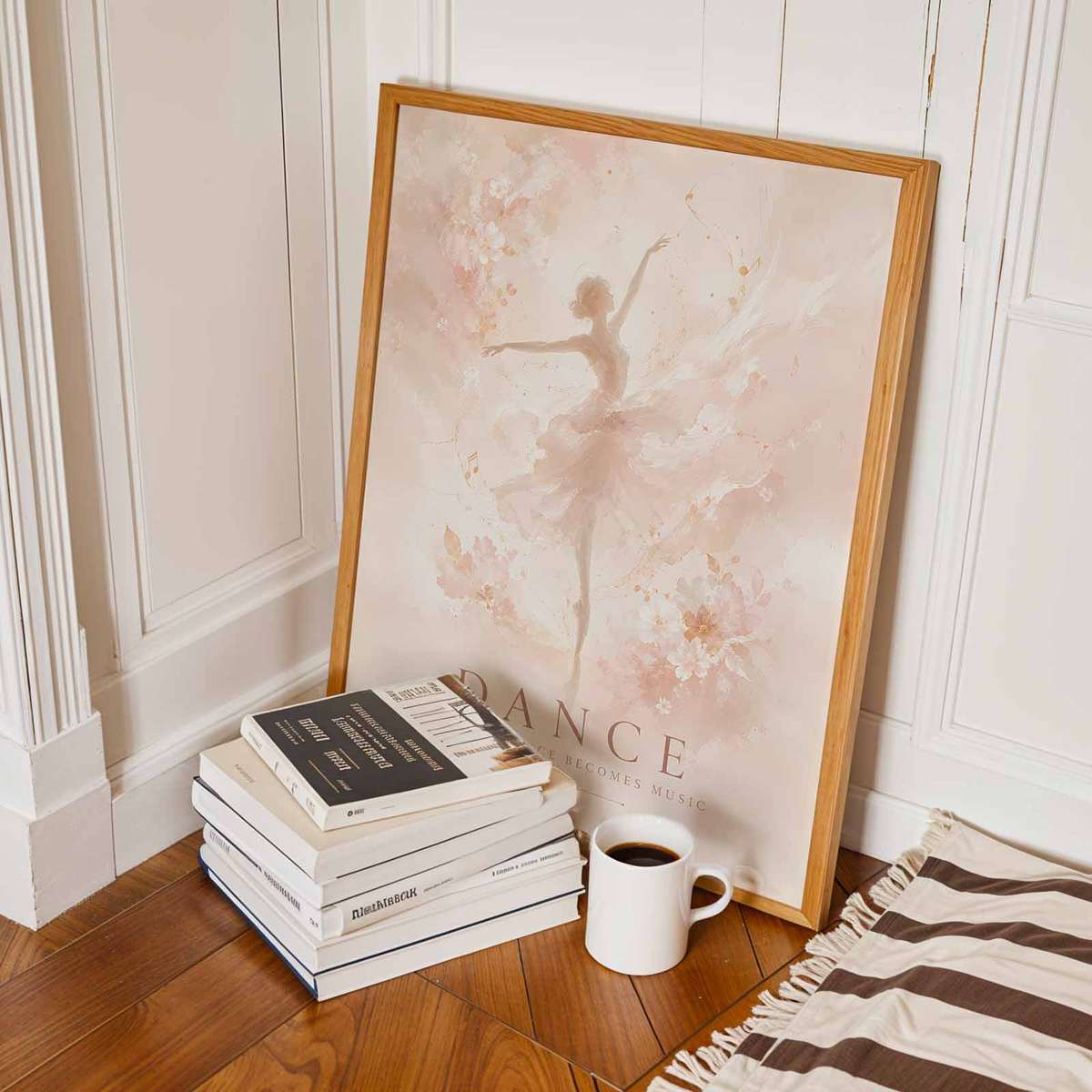 Ballet Dancer Watercolor shown in a classical composition showcasing expressive posture and refined dance details