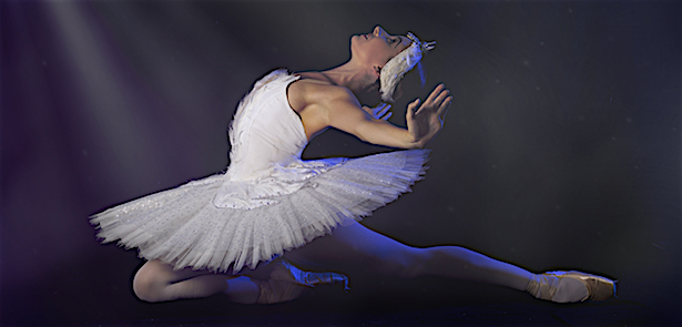 Fonteyn performing a lyrical phrase with expressive arms and attentive musical timing