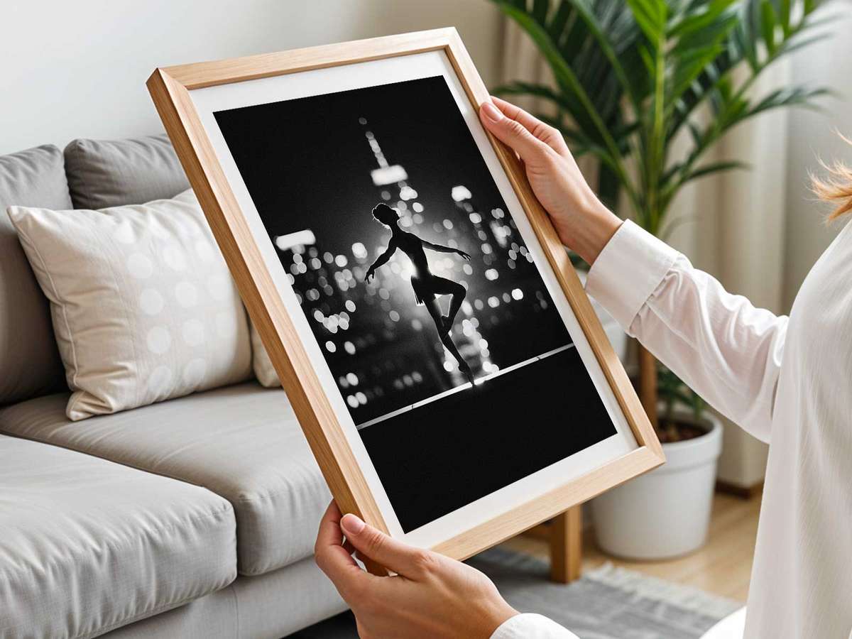 Expressive How a Ballerina Imposes Calm Nobility Through Line and Presence poster featuring poetic movement with softly balanced composition