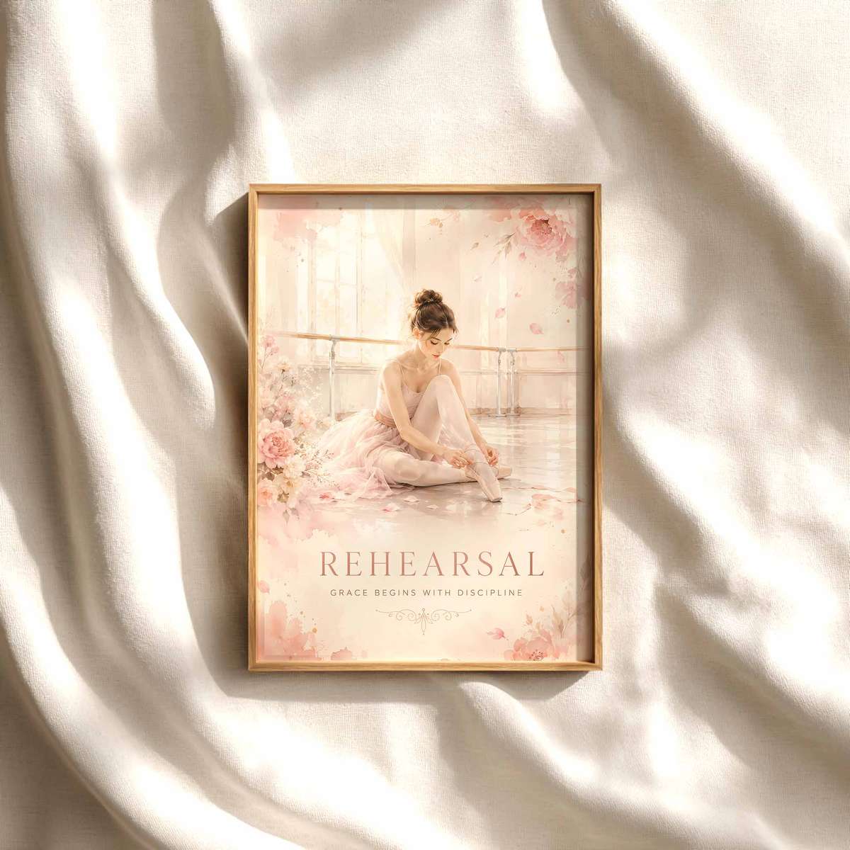 Ballet Dancer Posters – Elegant Vintage Ballerina Wall Art, Ballet Positions… ballet poster shown as refined dance wall art