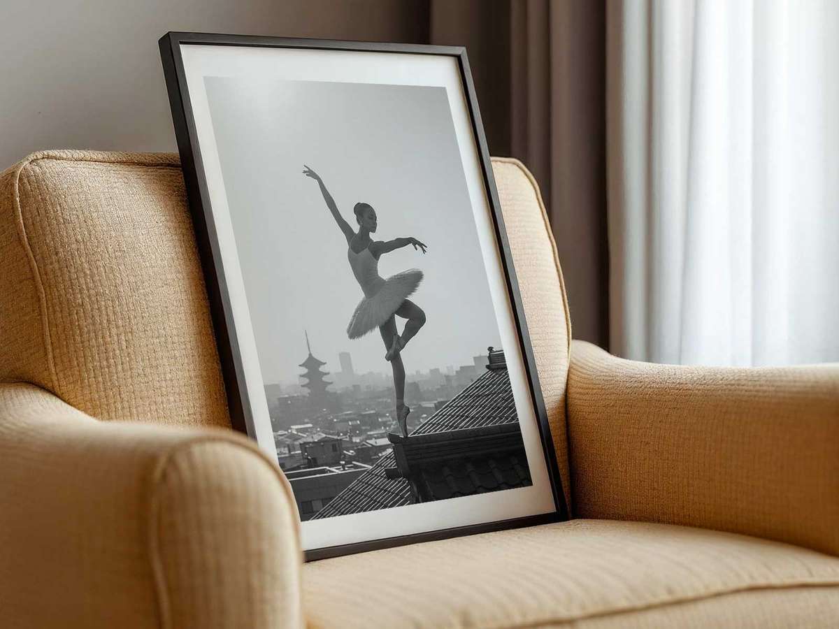 Theatrical poster of Professional Dancer Photos created for gallery wall decor