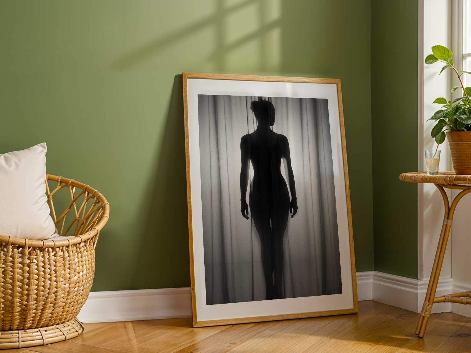 Soft side lighting that highlights the ballerina’s contour and the subtle texture of the veil