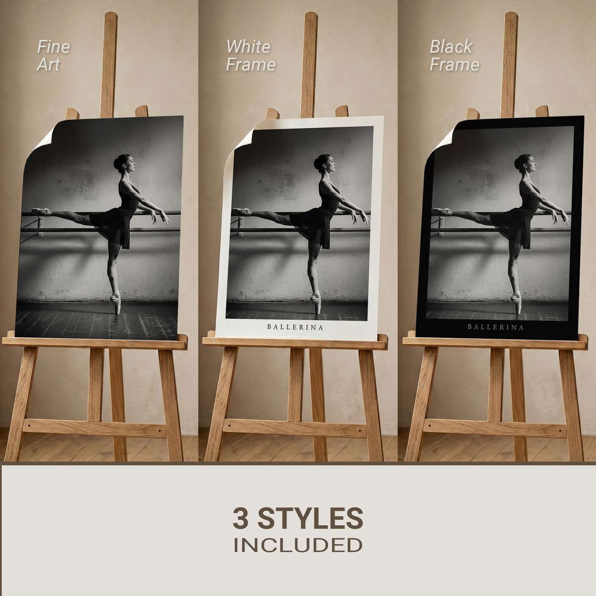Ballet dancer mid-pivot in a studio, muscles engaged and toes pointed, captured in natural light