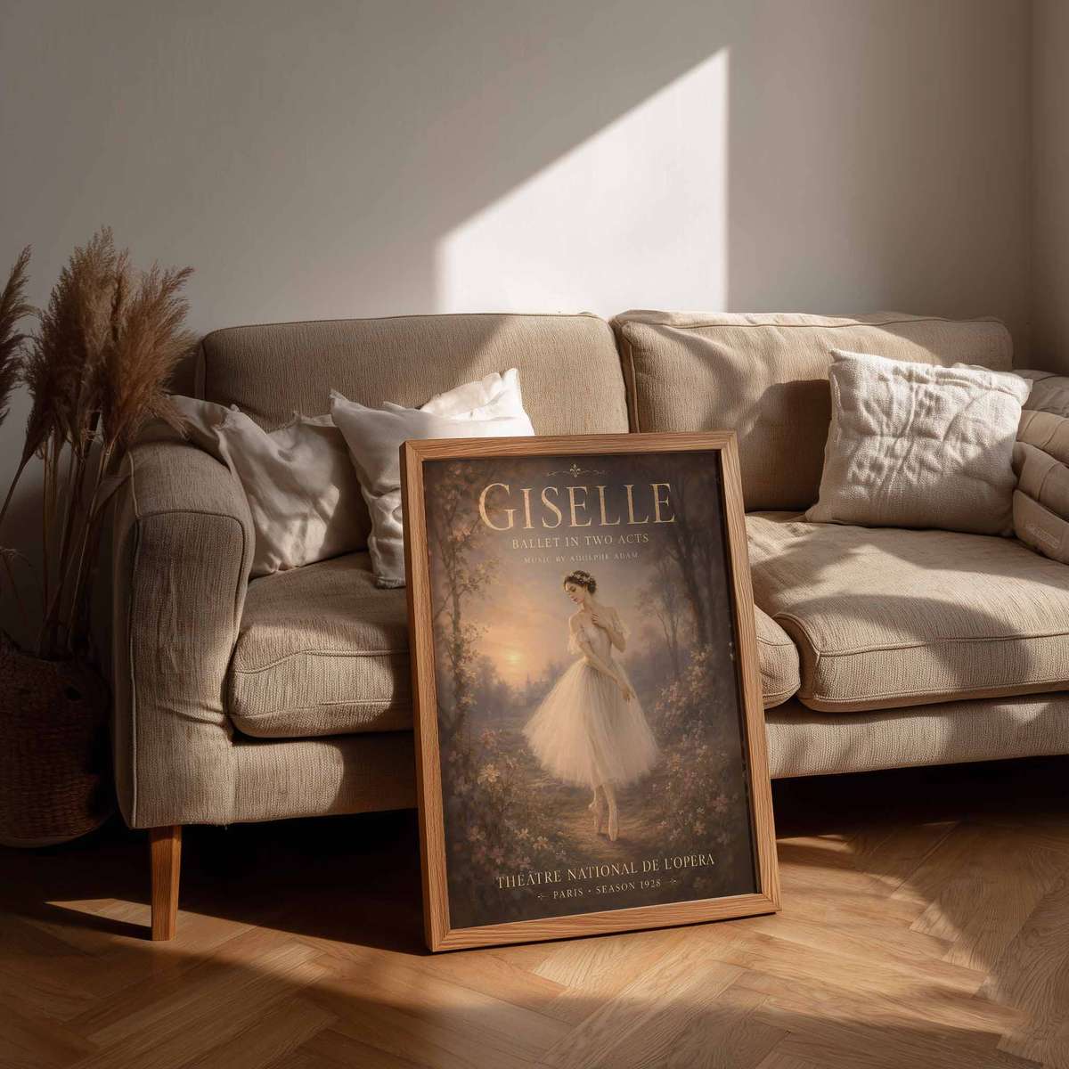 Decorative Giselle artwork designed for dancers and dance studio decor